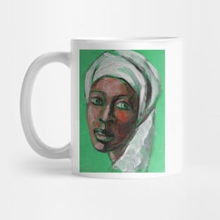 Green Eyes - Portrait Of A Woman Mug